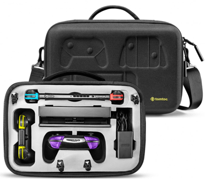 Tomtoc Estuche Almacenamiento Nintendo Switch Negro1