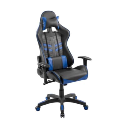 Silla Gamer Ergonómica Macrotel Negro/Azul1