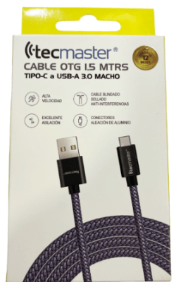TECMASTER CABLE OTG USB C A USB-A 3.0 HEMBRA