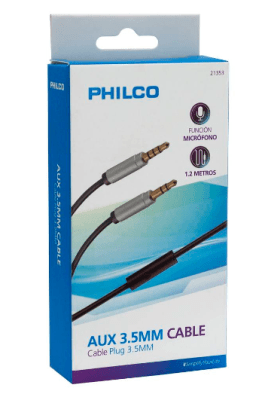 Cable Auxiliar Philco+ Micrófono1