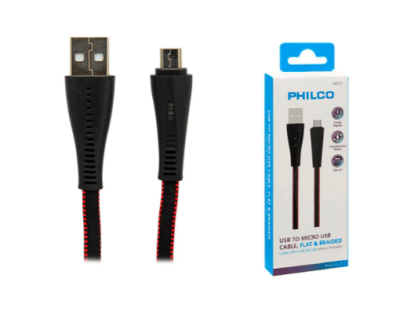 Philco Cable Micro Usb Carga Rápida. Con Malla1