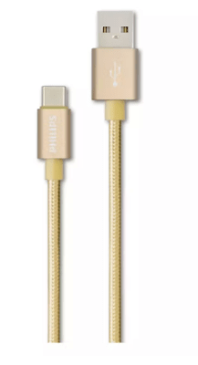 Cable Tipo C a USB Philips Gold Trenzado1
