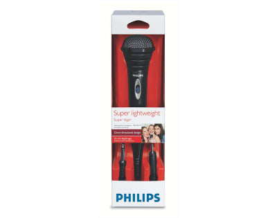 Micrófono Philips Alámbrico 1,5 Mts Super Lightweight1