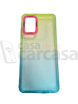 Carcasa A22 4G Tornasol Celeste1