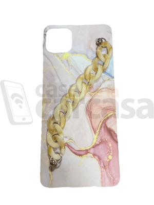 Carcasa A22 5G Marmol Strap Rosado1