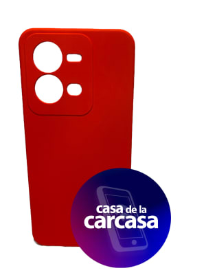 Carcasa Silicona Vivo V25 ROJO