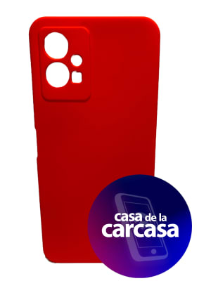 CARCASA Y75/Y55 SILICONA ROJO1