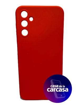 CARCASA A34 SILICONA ROJO1