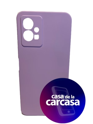 CARCASA Y75/Y55 SILICONA LILA1