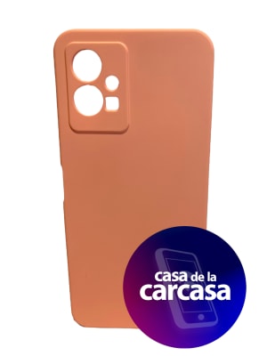 CARCASA Y75/Y55 SILICONA ROSADO