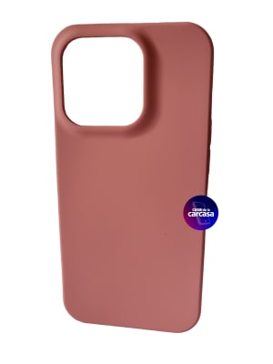 CARCASA IPHONE 15 PRO SILICONA ROSADO