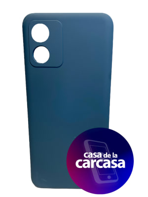 CARCASA SILICONA E13 AZUL1