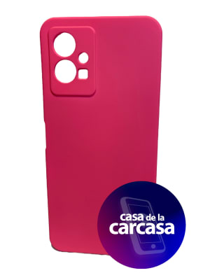 CARCASA Y75/Y55 SILICONA FUCSIA1