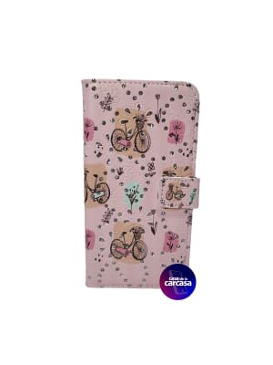 CARCASA FLIP COVER A24 BICICLETA ROSA1