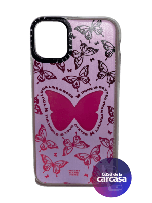 CARCASA IP 11 CASETIFY MARIPOSA ROSA1