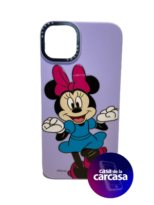 CARCASA IP 14 PLUS MINNIE LILA