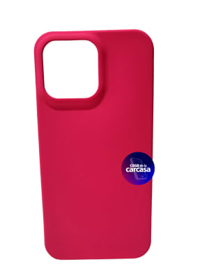 CARCASA IPHONE 15 PRO MAX SILICONA FUCSIA2