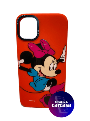 CARCASA IP 14 PLUS DISNEY MINNIE ROJO