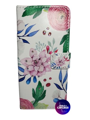 CARCASA FLIP COVER S20 FE FLORES Y ROSAS1
