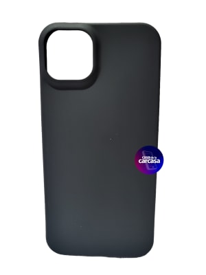 CARCASA IPHONE 15 PLUS SILICONA NEGRO