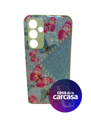 CARCASA A54 GLITTER MARIPOSAS1