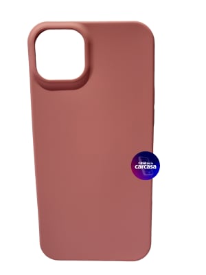 CARCASA IPHONE 15 PLUS SILICONA ROSADO