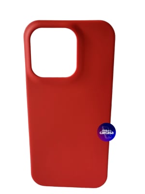 CARCASA IPHONE 15 PRO SILICONA ROJO