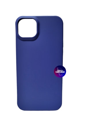 CARCASA IPHONE 15 PLUS SILICONA AZUL