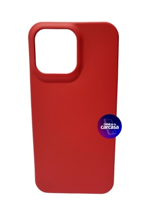 CARCASA IPHONE 15 PRO MAX SILICONA ROJO1