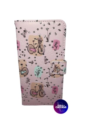 CARCASA FLIP COVER A54 5G BICICLETA ROSA1