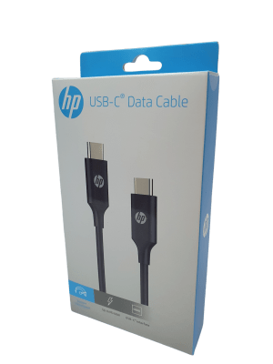 Cable Tipo C a Tipo C HP Negro 1mt1
