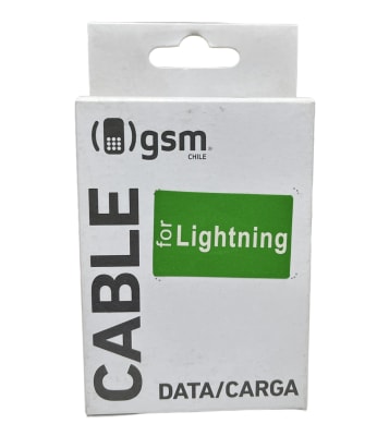 GSM Cable Lightning Blanco