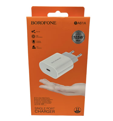 Cargador Tipo C 10.5W Borofone A61A Blanco1
