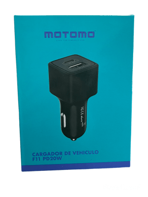 Cargador Auto Motomo F11 PD20W1