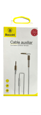 Cable Auxiliar Con Manos Libre Boccini Blanco1
