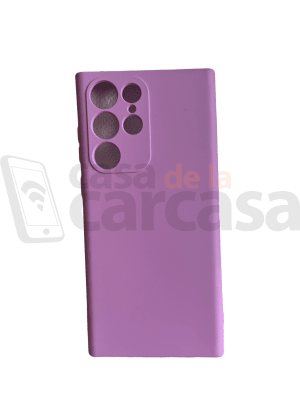 CARCASA SILICONA S22 ULTRA LILA1