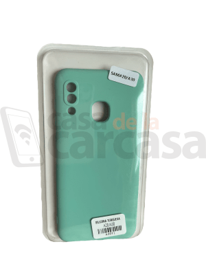 Carcasa Silicona Turquesa A20/A301