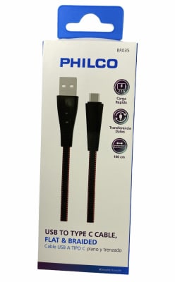 Philco Cable USBC carga rápida trenzado1