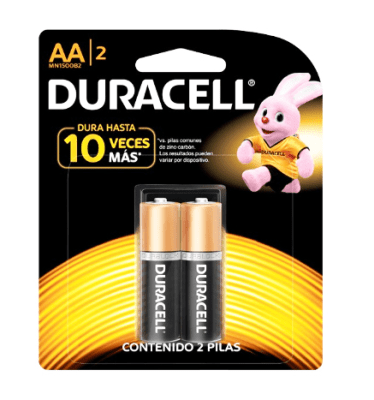 Pilas Pack 2 AA Duracell1