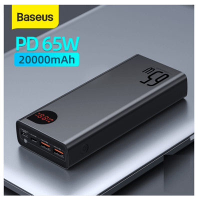 Bateria Externa 20000 mAh Baseus 65 Watts compatible con notebook3