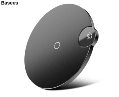 Cargador Inalámbrico Pantalla Digital carga rápida Baseus 15W3
