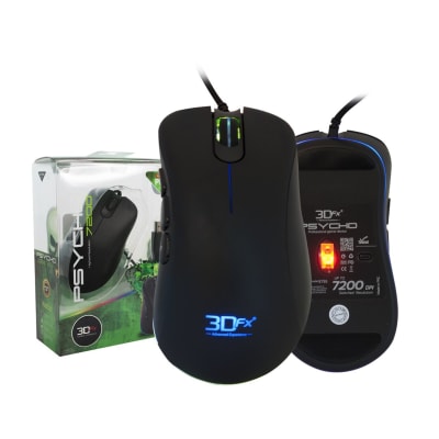 Mlab Mouse Gamer 3DFX Psycho 7200 Dpi iluminado 
