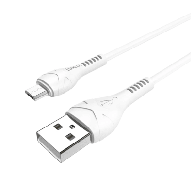 Cable Hoco Micro USB 1 mt./ 2.4 A. blanco1