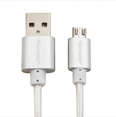 Cable Micro USB 2.5 mt Tecmaster Silver3