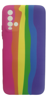 Carcasa Silicona Redmi 9T Colores y Lineas 2