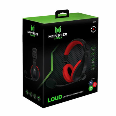 Audifono Monster Gamer Loud Multiplataforma Rojo1