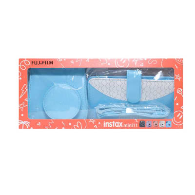 Kit Instax mini 11 Estuche + Correa + Álbum Celeste1