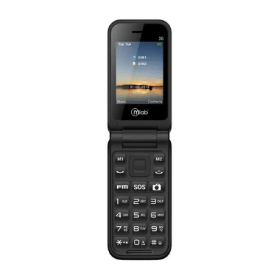 Telefono Senior Shell SOS negro1