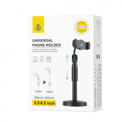 Soporte de celular escritorio negro NE51312