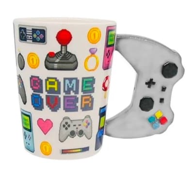 Tazon Gamer Ceramica Control Gris1